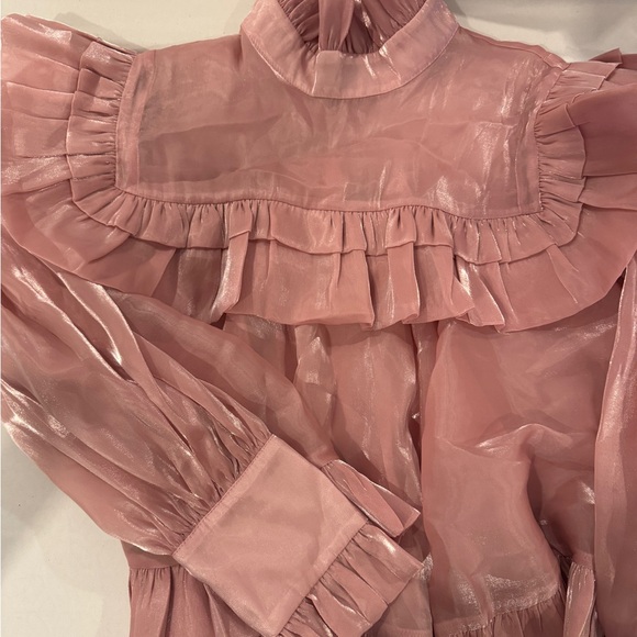 Sister Jane Grapefruit Ruffle Bow Top - Picture 7 of 7